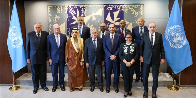 Fidan ve Temas Grubu üyesi ülkelerin dışişleri bakanları Guterres'le görüştü