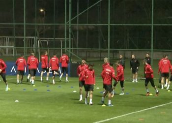 A Milli Futbol Takımı, Almanya ve Galler maçı hazırlıklarını sürdürdü