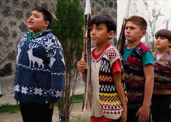 Iğdır'da çocuklar Anıtkabir'deki nöbet değişimini canlandırdı