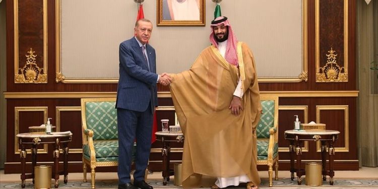 Cumhurbaşkanı Erdoğan, Suudi Arabistan Veliaht Prensi Selman ile görüştü