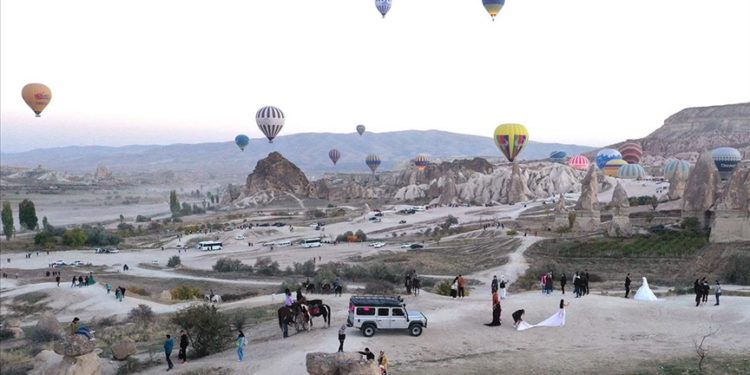 Kapadokya'da ziyaretçi rekoru kırıldı