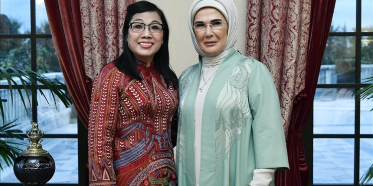 Emine Erdoğan, Vietnam Başbakanı'nın eşi Le Thi Bich Tran ile görüştü