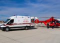 Ambulans helikopter 7 il arasında mekik dokuyarak hastaların imdadına yetişiyor