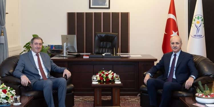 TBMM Başkanı Kurtulmuş, HEDEP Eş Genel Başkanı Bakırhan'ı ziyaret etti