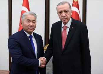 Cumhurbaşkanı Erdoğan Moğolistan MGK Sekreteri Enkhbayar'ı kabul etti