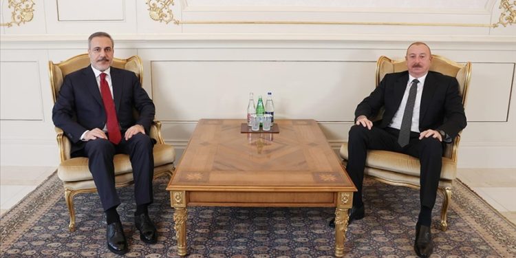 Bakan Fidan, Azerbaycan Cumhurbaşkanı Aliyev tarafından kabul edildi