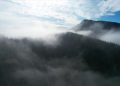 Kastamonu'da sisle buluşan ormanlar dron ile görüntülendi