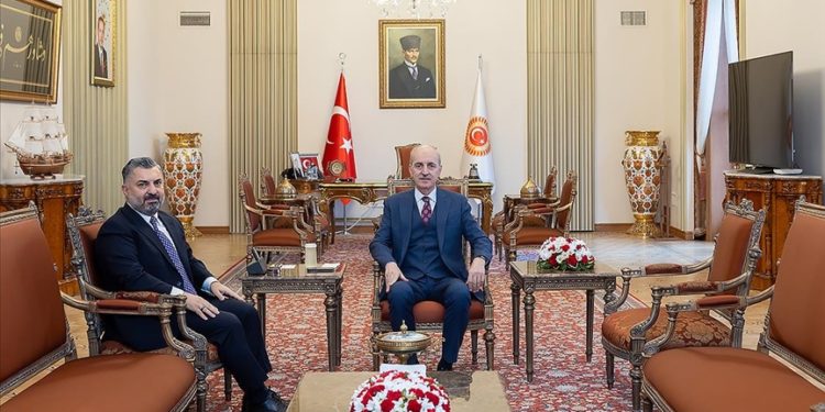 TBMM Başkanı Kurtulmuş, RTÜK Başkanı Şahin'i kabul etti