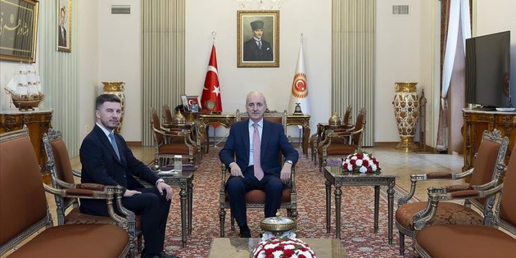 TBMM Başkanı Kurtulmuş, Bosna Hersek'in Ankara Büyükelçisi Alagiç'i kabul etti