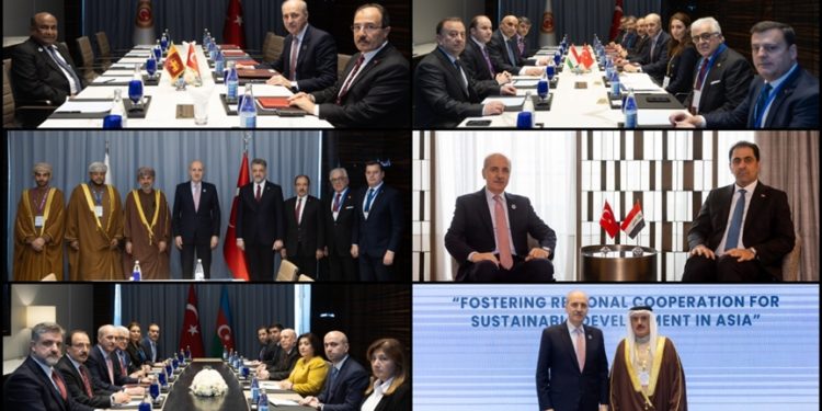 TBMM Başkanı Kurtulmuş, Bakü’de temaslarda bulundu