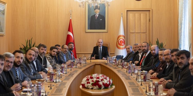 TBMM Başkanı Kurtulmuş, Anadolu Sivil Toplum Platformu temsilcilerini kabul etti