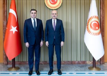 TBMM Başkanı Kurtulmuş, Gürcistan Dışişleri Bakanı Darçiaşvili'yi kabul etti