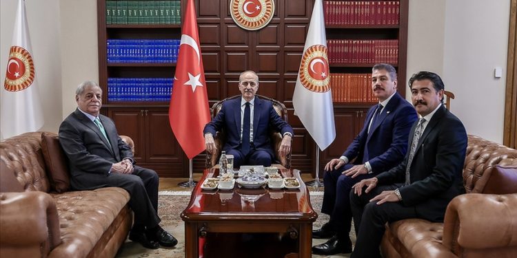 TBMM Başkanı Kurtulmuş, eski Ürdün Başbakanı el-Hasavne'yi kabul etti