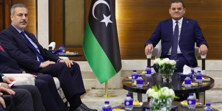 Dışişleri Bakanı Fidan, Libya Başbakanı Dibeybe ile görüştü