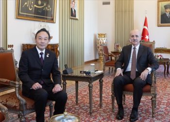 TBMM Başkanı Kurtulmuş, Japonya'nın Ankara Büyükelçisi Katsumata'yı kabul etti