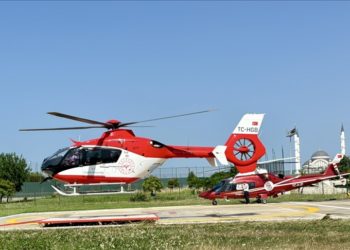 Hava ambulansları arife gününden itibaren 126 acil vaka için havalandı