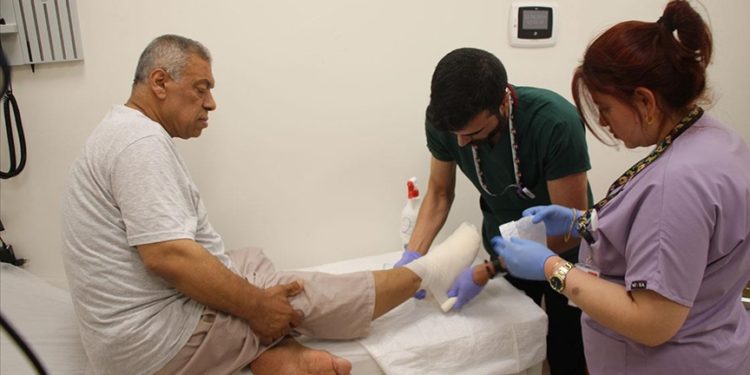 Gaziantep'teki bölgenin tek yara bakım servisinde 2 bin 65 hasta tedavi gördü